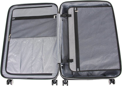 REACTION Diamond Tower Collection Lightweight Hardside Expandable 8-Wheel Spinner Travel Luggage, Rose Gold, 20-Inch Carry On