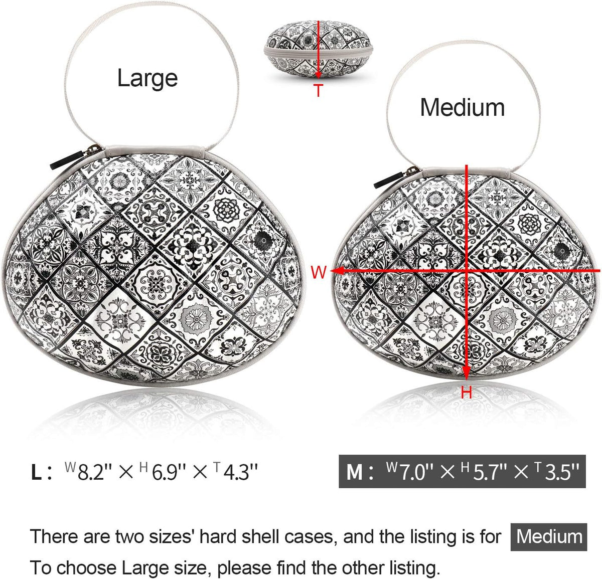 Hard Travel Case for Silicone Bras [A-C Cup] Premium Nubra Organizer Portable Lingerie Underwear Storage Bag (Brown Plaid)