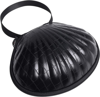 Hard Travel Case for Silicone Bras [A-C Cup] Premium Nubra Organizer Portable Lingerie Underwear Storage Bag (Brown Plaid)
