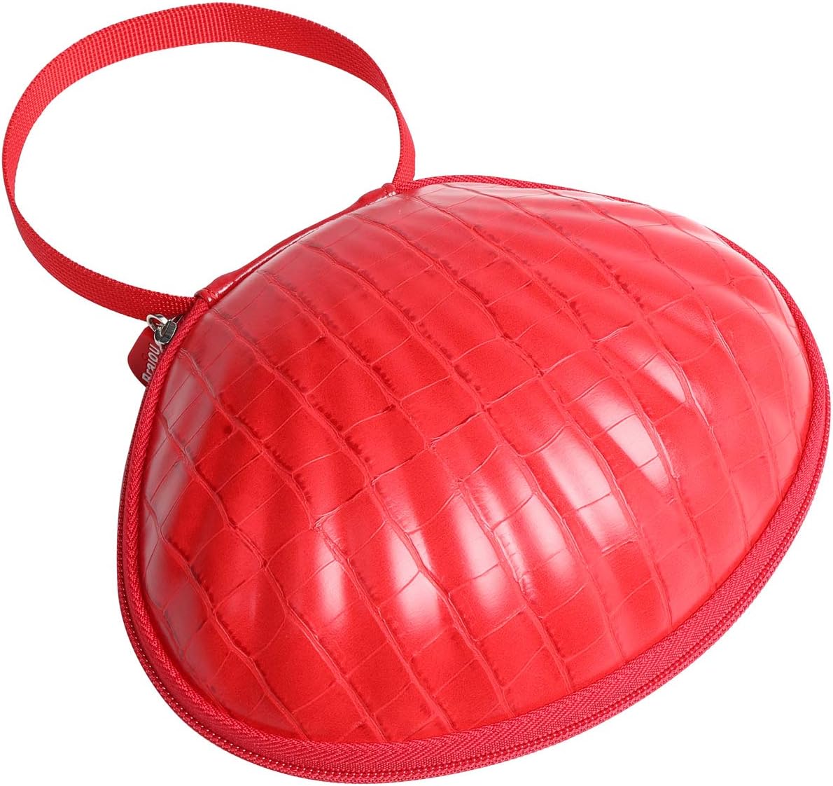 Hard Travel Case for Silicone Bras [A-C Cup] Premium Nubra Organizer Portable Lingerie Underwear Storage Bag (Brown Plaid)