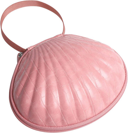Hard Travel Case for Silicone Bras [A-C Cup] Premium Nubra Organizer Portable Lingerie Underwear Storage Bag (Brown Plaid)