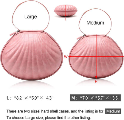 Hard Travel Case for Silicone Bras [A-C Cup] Premium Nubra Organizer Portable Lingerie Underwear Storage Bag (Brown Plaid)