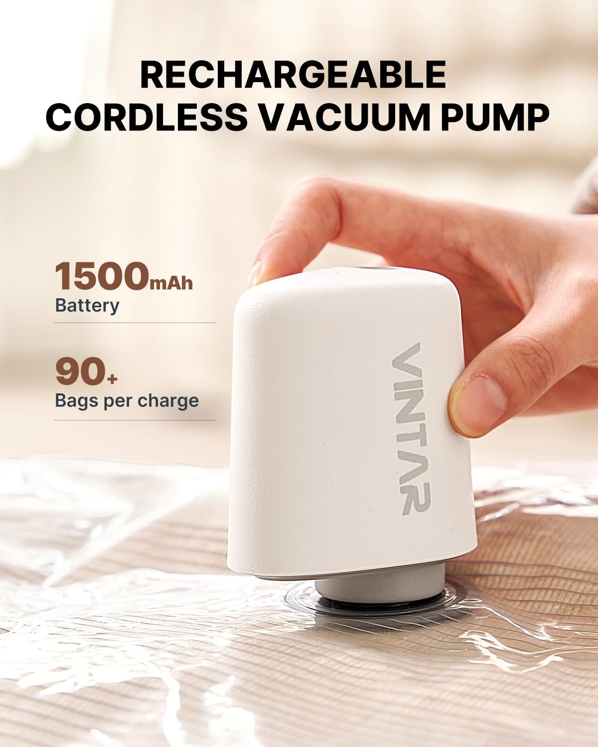 Vacuum Seal Bags for Clothing Travel with Rechargeable Cordless Pump, 20 Pack Space Saver Vacuum Storage Bags, Travel Vacuum Compression Bags Set for Luggage Clothes Bedding Blanket