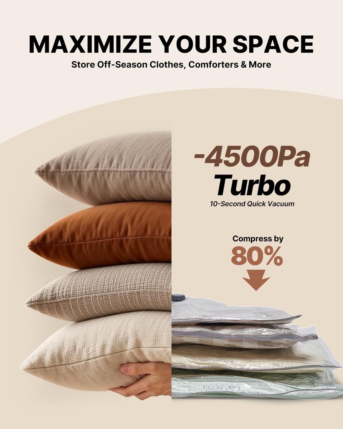 Vacuum Seal Bags for Clothing Travel with Rechargeable Cordless Pump, 20 Pack Space Saver Vacuum Storage Bags, Travel Vacuum Compression Bags Set for Luggage Clothes Bedding Blanket