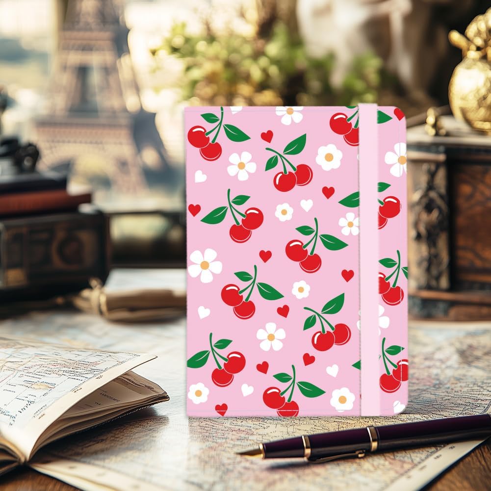 Pink Bow Ties Leather Passport Holder Cover Butteryfly Travel Wallet Passport Case with Credit Card Slots for Women Men Travelling Essentials for Flying