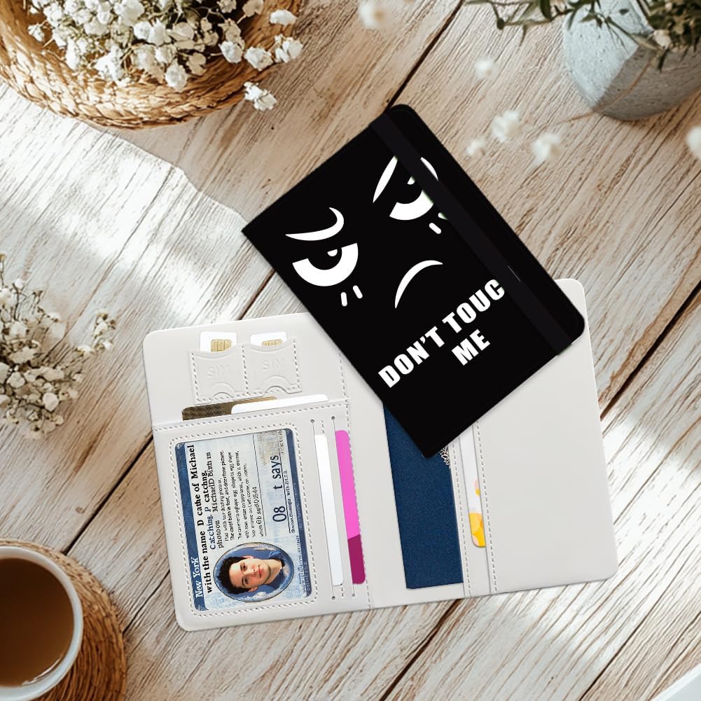 Pink Bow Ties Leather Passport Holder Cover Butteryfly Travel Wallet Passport Case with Credit Card Slots for Women Men Travelling Essentials for Flying