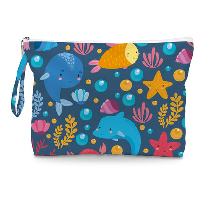 Wet Dry Bag – Waterproof Travel Bag, Large Zipper Pouch for Swimsuits, Diapers, Toiletries, Makeup for Women & Girls