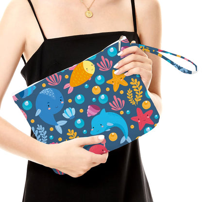 Wet Dry Bag – Waterproof Travel Bag, Large Zipper Pouch for Swimsuits, Diapers, Toiletries, Makeup for Women & Girls