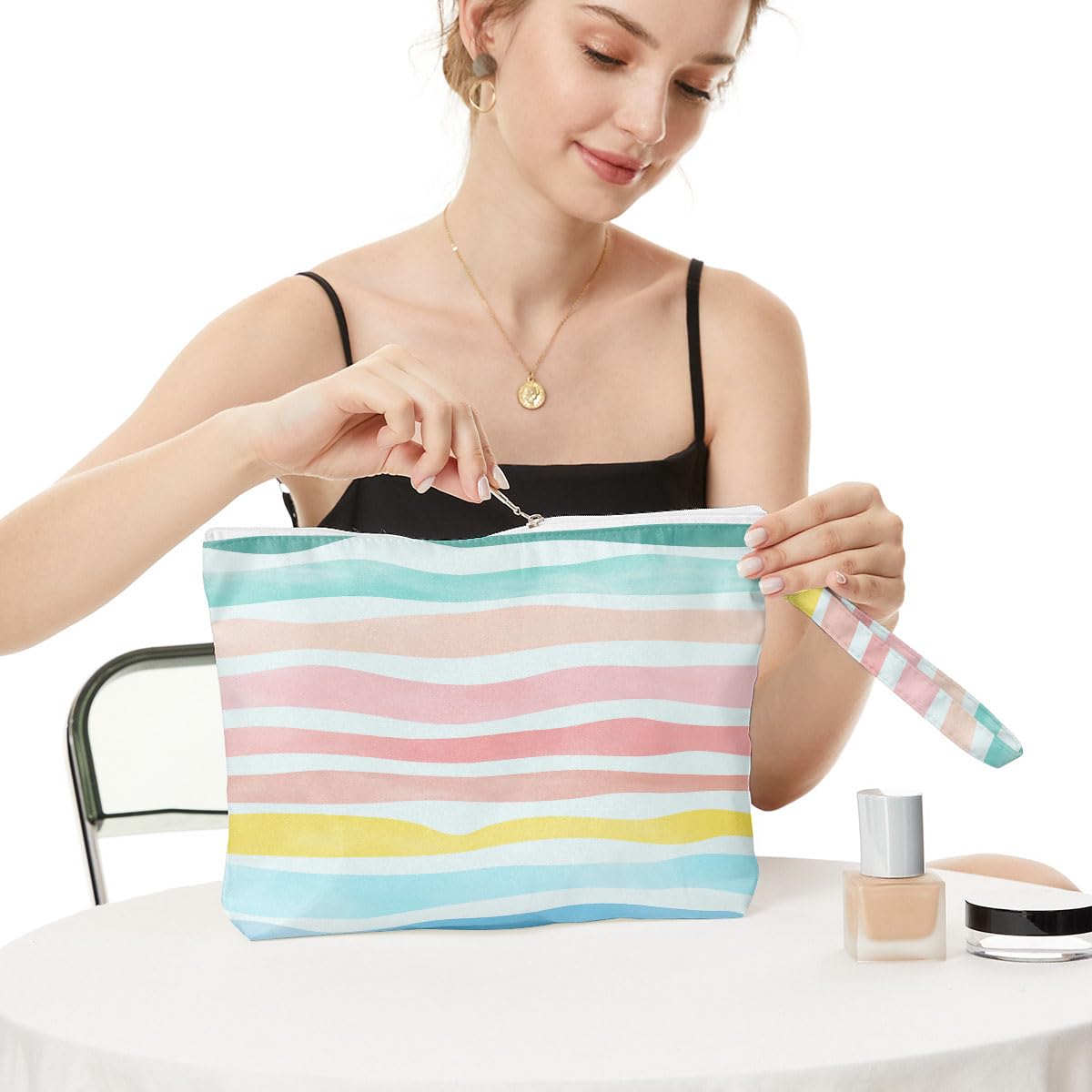 Wet Dry Bag – Waterproof Travel Bag, Large Zipper Pouch for Swimsuits, Diapers, Toiletries, Makeup for Women & Girls