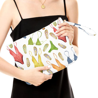 Wet Dry Bag – Waterproof Travel Bag, Large Zipper Pouch for Swimsuits, Diapers, Toiletries, Makeup for Women & Girls