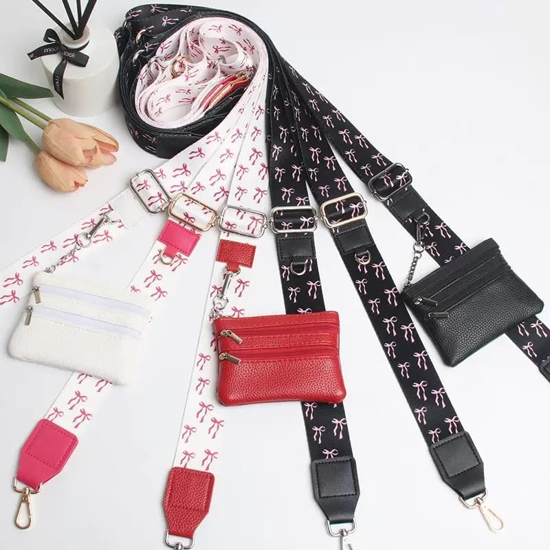 Crossbody Body Phone Holder for Women, New Phone Strap with Zippered Pouch, Adjustable Crossbody Strap