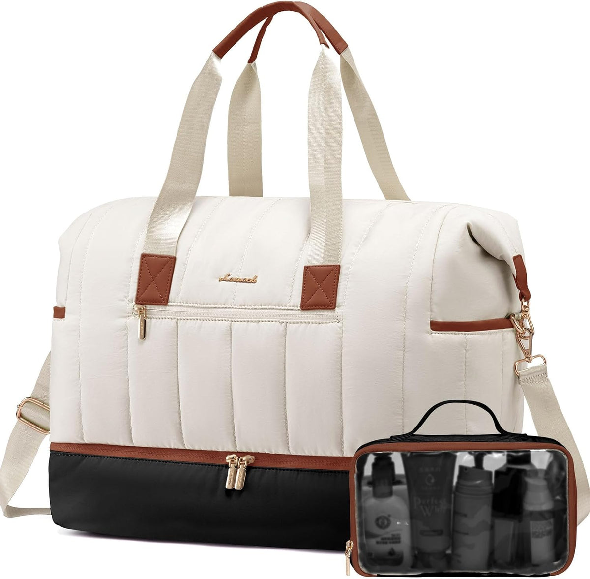 Convertible Travel Duffle Bag for Women Men,2 in 1 Garment Bag for Travel with Shoe Pouch,Overnight Weekender Carry On Duffel Bags for Airplane,Hanging Suitcase Suit Dress Business for Trip