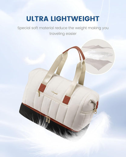 Convertible Travel Duffle Bag for Women Men,2 in 1 Garment Bag for Travel with Shoe Pouch,Overnight Weekender Carry On Duffel Bags for Airplane,Hanging Suitcase Suit Dress Business for Trip