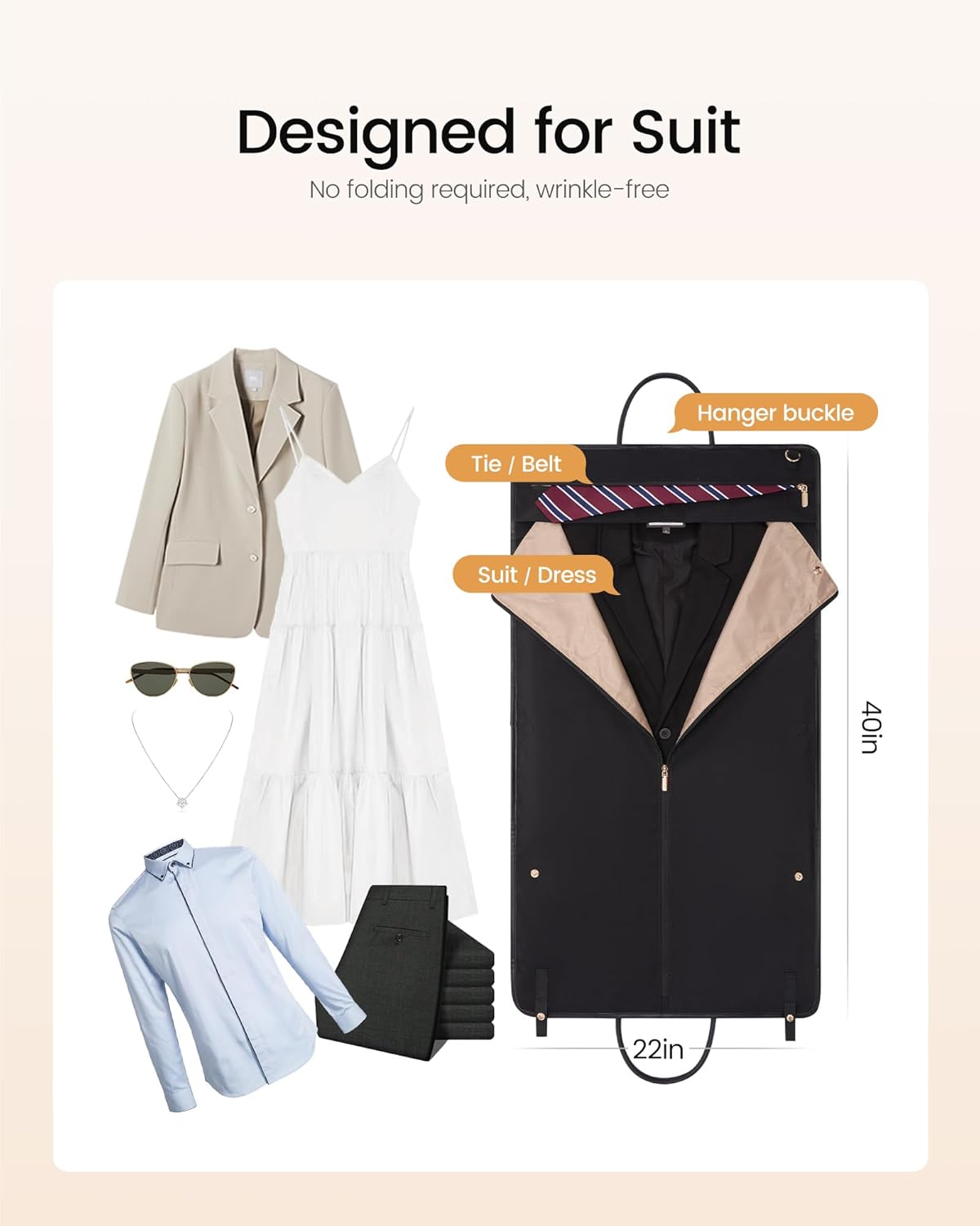 Convertible Travel Duffle Bag for Women Men,2 in 1 Garment Bag for Travel with Shoe Pouch,Overnight Weekender Carry On Duffel Bags for Airplane,Hanging Suitcase Suit Dress Business for Trip
