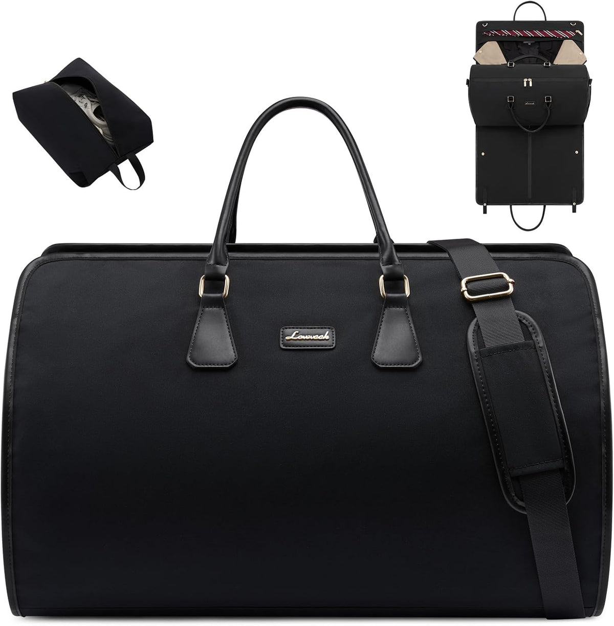 Convertible Travel Duffle Bag for Women Men,2 in 1 Garment Bag for Travel with Shoe Pouch,Overnight Weekender Carry On Duffel Bags for Airplane,Hanging Suitcase Suit Dress Business for Trip