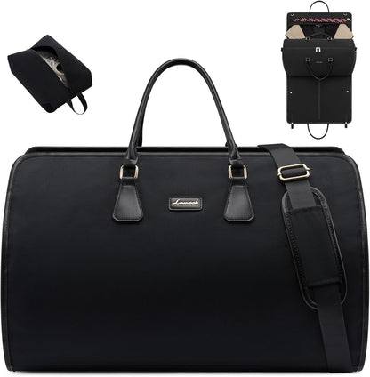 Convertible Travel Duffle Bag for Women Men,2 in 1 Garment Bag for Travel with Shoe Pouch,Overnight Weekender Carry On Duffel Bags for Airplane,Hanging Suitcase Suit Dress Business for Trip