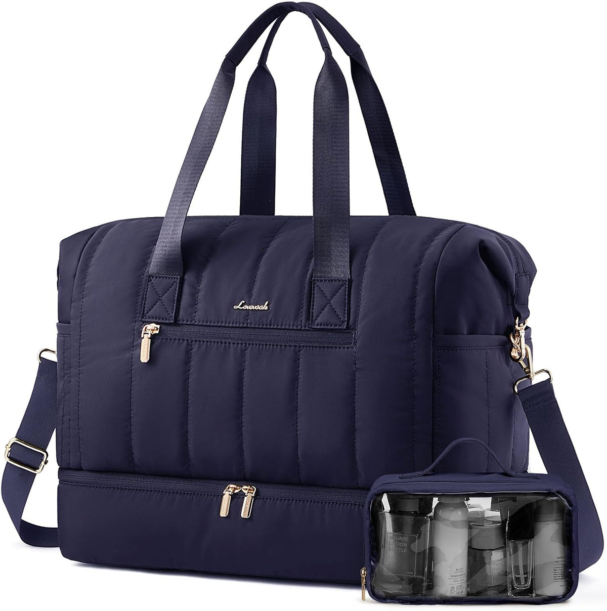 Convertible Travel Duffle Bag for Women Men,2 in 1 Garment Bag for Travel with Shoe Pouch,Overnight Weekender Carry On Duffel Bags for Airplane,Hanging Suitcase Suit Dress Business for Trip