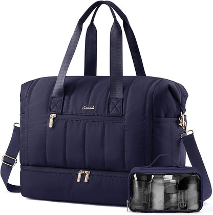 Convertible Travel Duffle Bag for Women Men,2 in 1 Garment Bag for Travel with Shoe Pouch,Overnight Weekender Carry On Duffel Bags for Airplane,Hanging Suitcase Suit Dress Business for Trip
