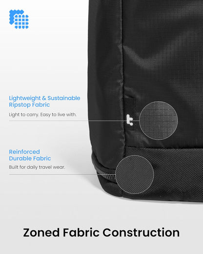 23L-28L Expandable Travel Backpack, Underseat for Ryanair Southwest | Personal Item Backpack for Frontier JetBlue, Lightweight Carry-on Luggage, Water-resistant Business Rucksack Weekender Bag