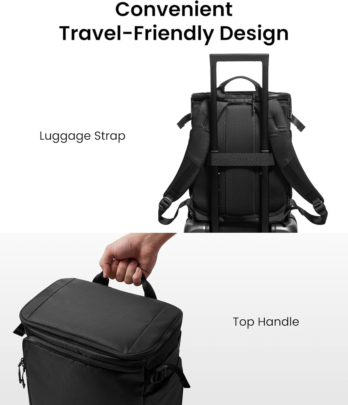 23L-28L Expandable Travel Backpack, Underseat for Ryanair Southwest | Personal Item Backpack for Frontier JetBlue, Lightweight Carry-on Luggage, Water-resistant Business Rucksack Weekender Bag
