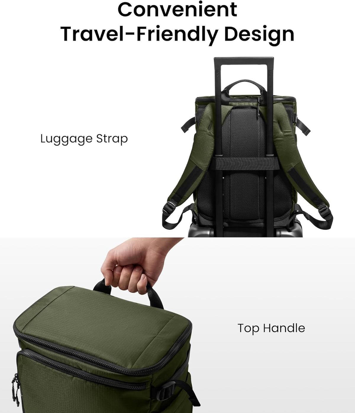 23L-28L Expandable Travel Backpack, Underseat for Ryanair Southwest | Personal Item Backpack for Frontier JetBlue, Lightweight Carry-on Luggage, Water-resistant Business Rucksack Weekender Bag