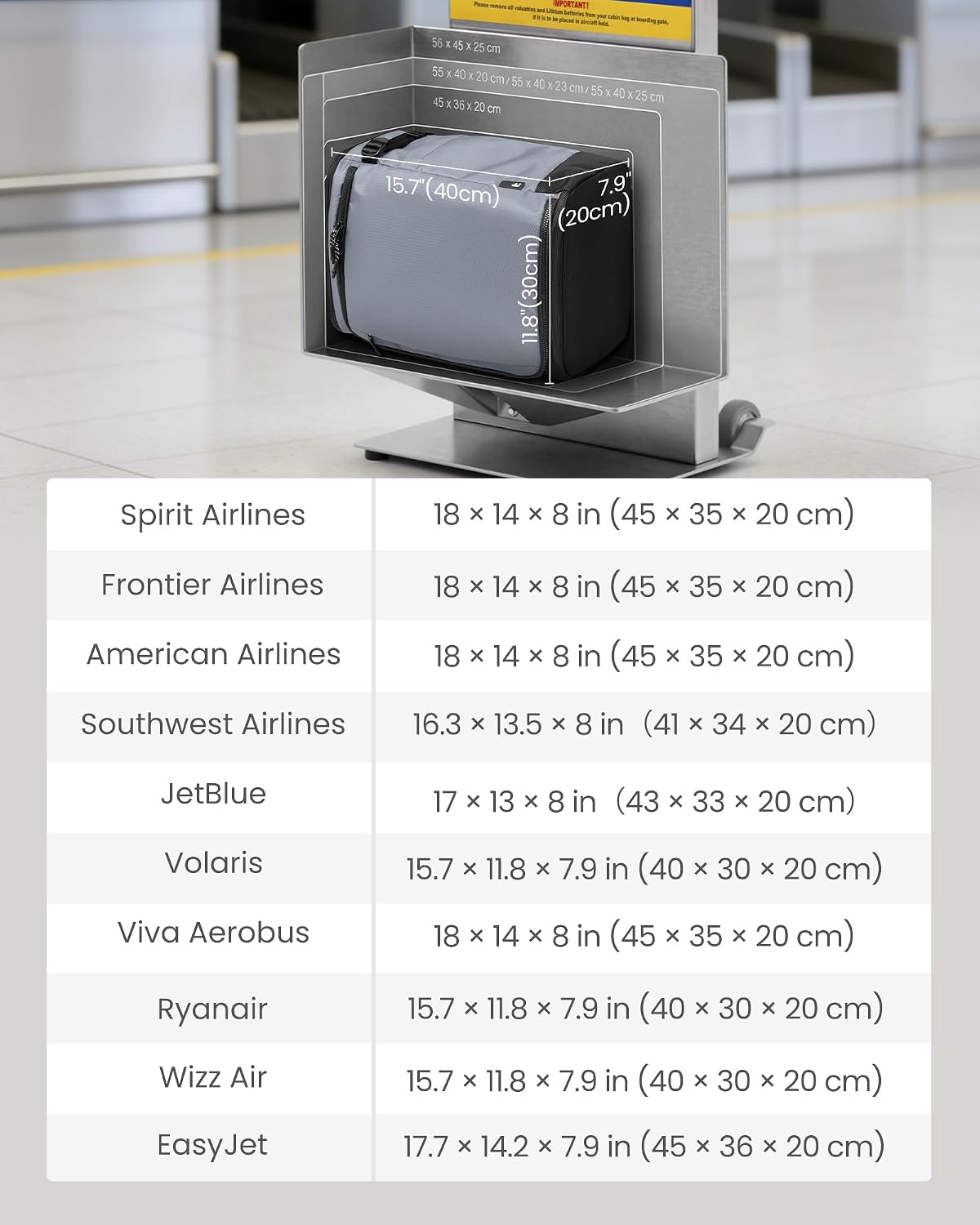 23L-28L Expandable Travel Backpack, Underseat for Ryanair Southwest | Personal Item Backpack for Frontier JetBlue, Lightweight Carry-on Luggage, Water-resistant Business Rucksack Weekender Bag