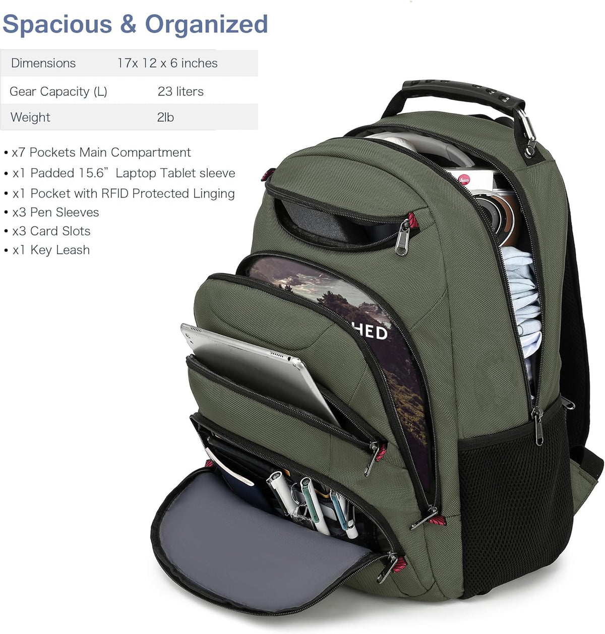 Vacuum Seal Backpack for Travel with Pump, 55L Large Bag with Zipper‑Off Detachable Vacuum Compression Bag Waterproof Carry On Large Travel Bag for Airline，Bags and Backpack Used Independently