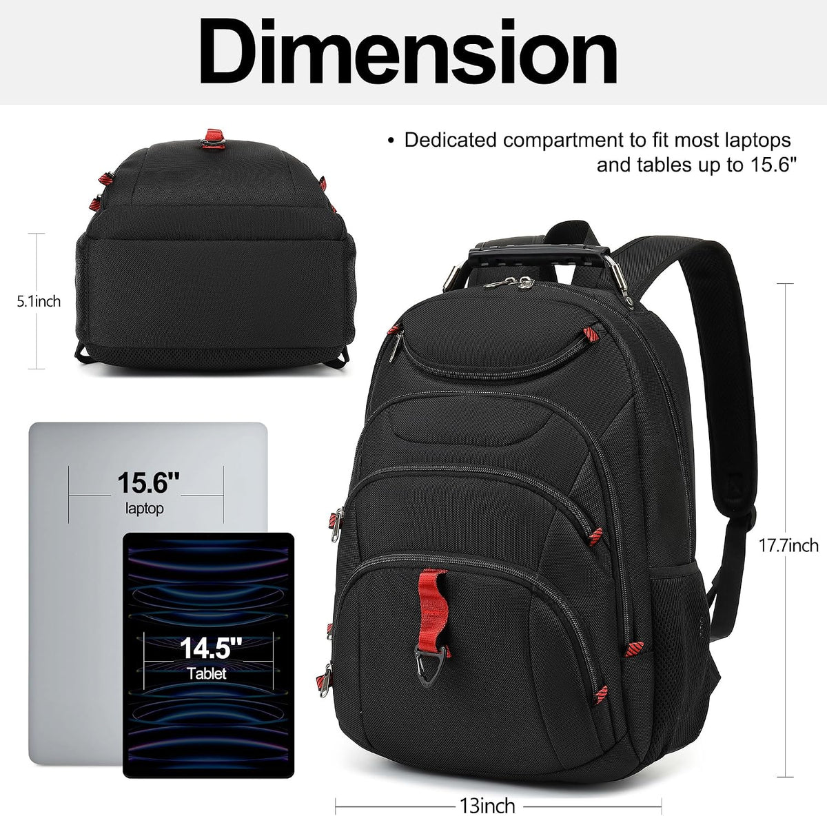 Vacuum Seal Backpack for Travel with Pump, 55L Large Bag with Zipper‑Off Detachable Vacuum Compression Bag Waterproof Carry On Large Travel Bag for Airline，Bags and Backpack Used Independently