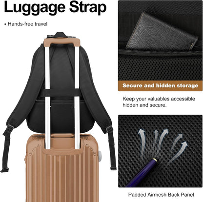 Vacuum Seal Backpack for Travel with Pump, 55L Large Bag with Zipper‑Off Detachable Vacuum Compression Bag Waterproof Carry On Large Travel Bag for Airline，Bags and Backpack Used Independently