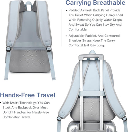 Vacuum Seal Backpack for Travel with Pump, 55L Large Bag with Zipper‑Off Detachable Vacuum Compression Bag Waterproof Carry On Large Travel Bag for Airline，Bags and Backpack Used Independently