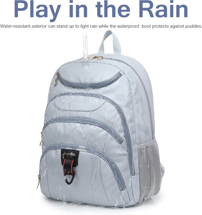 Vacuum Seal Backpack for Travel with Pump, 55L Large Bag with Zipper‑Off Detachable Vacuum Compression Bag Waterproof Carry On Large Travel Bag for Airline，Bags and Backpack Used Independently