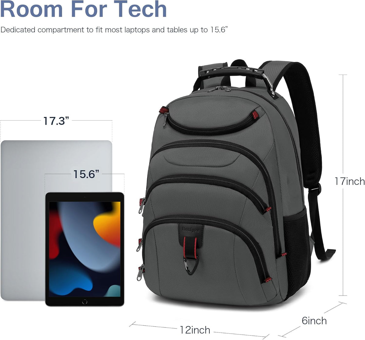 Vacuum Seal Backpack for Travel with Pump, 55L Large Bag with Zipper‑Off Detachable Vacuum Compression Bag Waterproof Carry On Large Travel Bag for Airline，Bags and Backpack Used Independently