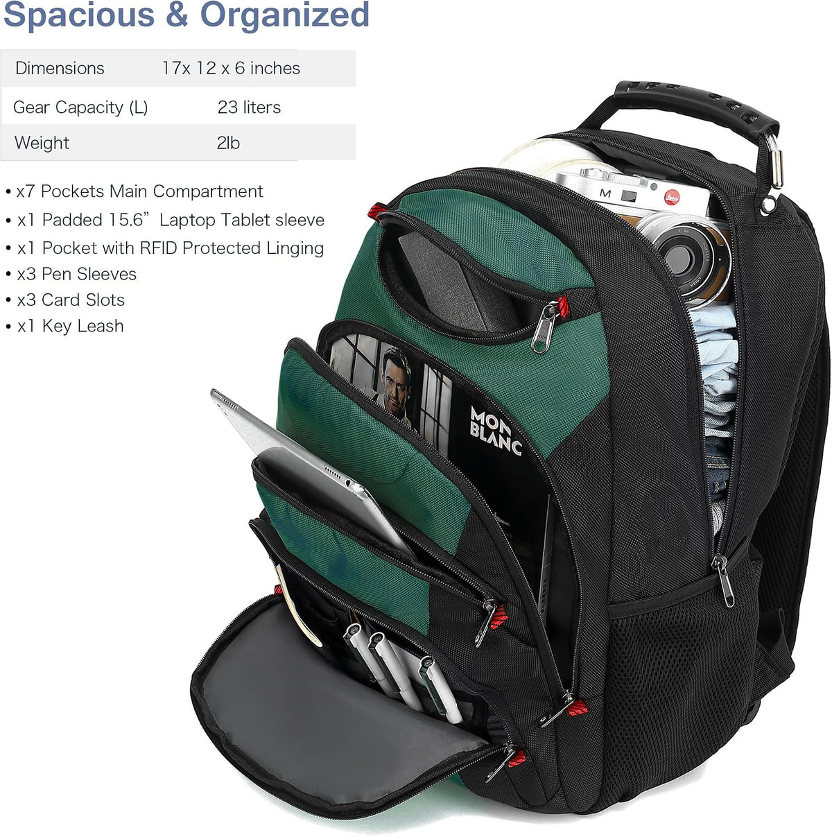 Vacuum Seal Backpack for Travel with Pump, 55L Large Bag with Zipper‑Off Detachable Vacuum Compression Bag Waterproof Carry On Large Travel Bag for Airline，Bags and Backpack Used Independently
