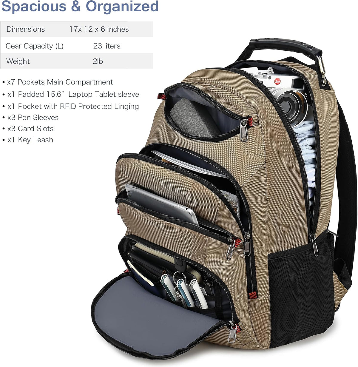 Vacuum Seal Backpack for Travel with Pump, 55L Large Bag with Zipper‑Off Detachable Vacuum Compression Bag Waterproof Carry On Large Travel Bag for Airline，Bags and Backpack Used Independently