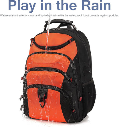Vacuum Seal Backpack for Travel with Pump, 55L Large Bag with Zipper‑Off Detachable Vacuum Compression Bag Waterproof Carry On Large Travel Bag for Airline，Bags and Backpack Used Independently