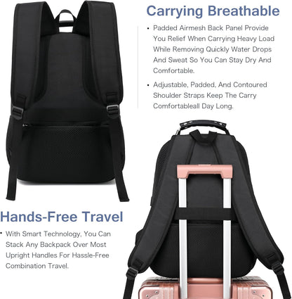 Vacuum Seal Backpack for Travel with Pump, 55L Large Bag with Zipper‑Off Detachable Vacuum Compression Bag Waterproof Carry On Large Travel Bag for Airline，Bags and Backpack Used Independently