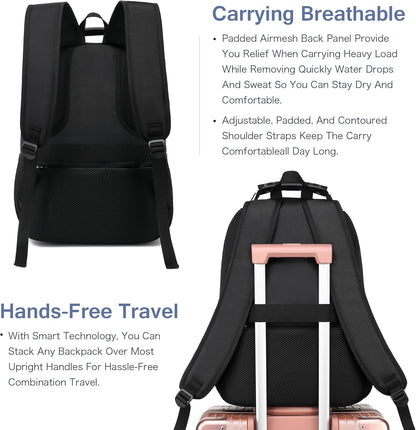 Vacuum Seal Backpack for Travel with Pump, 55L Large Bag with Zipper‑Off Detachable Vacuum Compression Bag Waterproof Carry On Large Travel Bag for Airline，Bags and Backpack Used Independently
