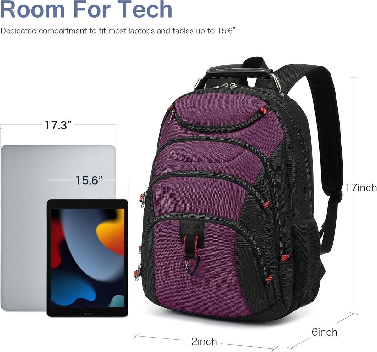 Vacuum Seal Backpack for Travel with Pump, 55L Large Bag with Zipper‑Off Detachable Vacuum Compression Bag Waterproof Carry On Large Travel Bag for Airline，Bags and Backpack Used Independently
