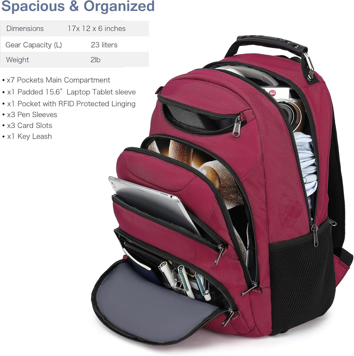 Vacuum Seal Backpack for Travel with Pump, 55L Large Bag with Zipper‑Off Detachable Vacuum Compression Bag Waterproof Carry On Large Travel Bag for Airline，Bags and Backpack Used Independently