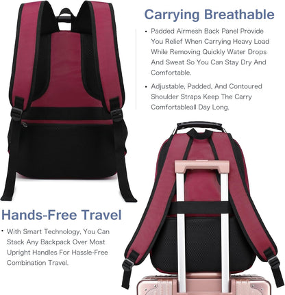 Vacuum Seal Backpack for Travel with Pump, 55L Large Bag with Zipper‑Off Detachable Vacuum Compression Bag Waterproof Carry On Large Travel Bag for Airline，Bags and Backpack Used Independently