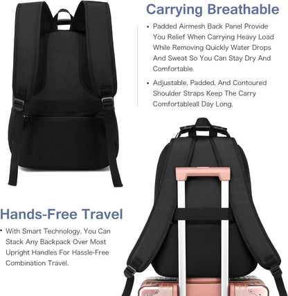 Vacuum Seal Backpack for Travel with Pump, 55L Large Bag with Zipper‑Off Detachable Vacuum Compression Bag Waterproof Carry On Large Travel Bag for Airline，Bags and Backpack Used Independently