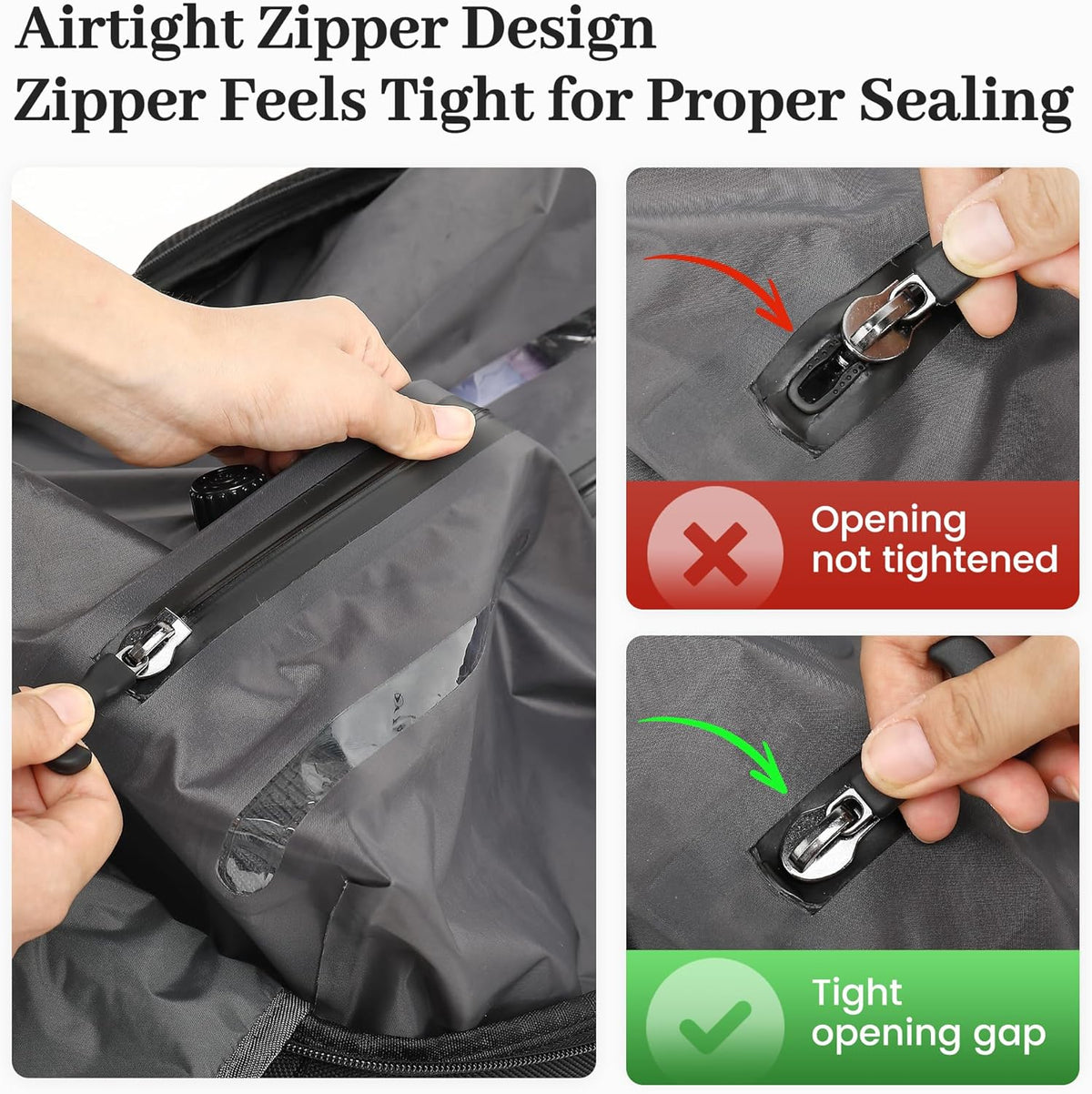 Vacuum Seal Backpack for Travel with Pump, 55L Large Bag with Zipper‑Off Detachable Vacuum Compression Bag Waterproof Carry On Large Travel Bag for Airline，Bags and Backpack Used Independently