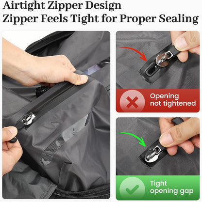 Vacuum Seal Backpack for Travel with Pump, 55L Large Bag with Zipper‑Off Detachable Vacuum Compression Bag Waterproof Carry On Large Travel Bag for Airline，Bags and Backpack Used Independently