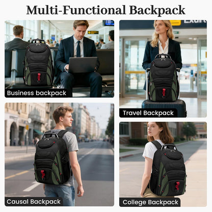 Vacuum Seal Backpack for Travel with Pump, 55L Large Bag with Zipper‑Off Detachable Vacuum Compression Bag Waterproof Carry On Large Travel Bag for Airline，Bags and Backpack Used Independently