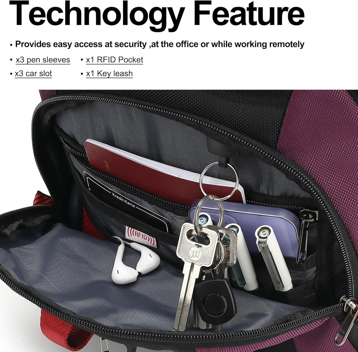 Vacuum Seal Backpack for Travel with Pump, 55L Large Bag with Zipper‑Off Detachable Vacuum Compression Bag Waterproof Carry On Large Travel Bag for Airline，Bags and Backpack Used Independently