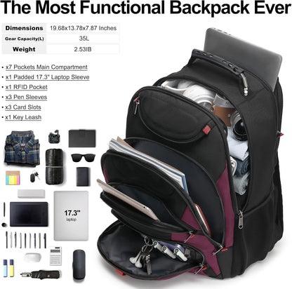 Vacuum Seal Backpack for Travel with Pump, 55L Large Bag with Zipper‑Off Detachable Vacuum Compression Bag Waterproof Carry On Large Travel Bag for Airline，Bags and Backpack Used Independently