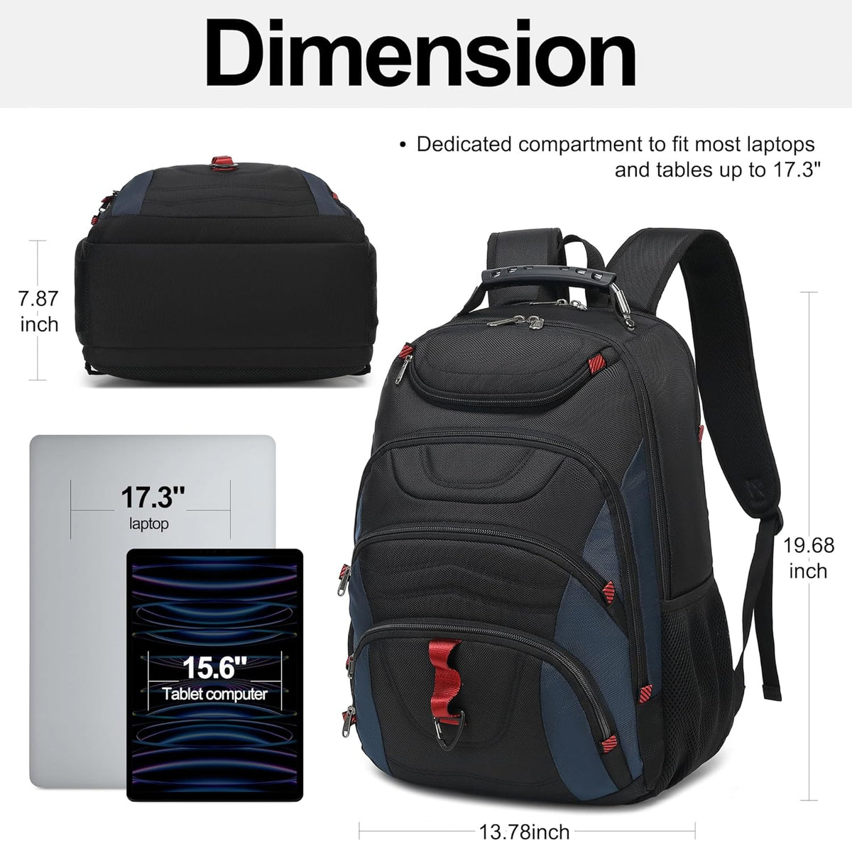 Vacuum Seal Backpack for Travel with Pump, 55L Large Bag with Zipper‑Off Detachable Vacuum Compression Bag Waterproof Carry On Large Travel Bag for Airline，Bags and Backpack Used Independently