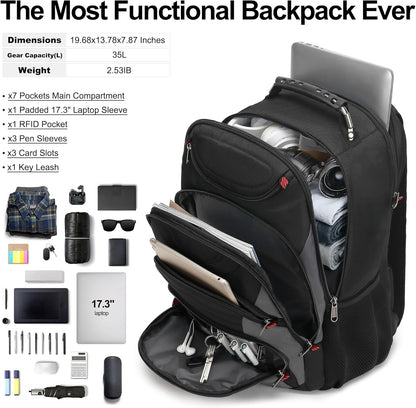 Vacuum Seal Backpack for Travel with Pump, 55L Large Bag with Zipper‑Off Detachable Vacuum Compression Bag Waterproof Carry On Large Travel Bag for Airline，Bags and Backpack Used Independently