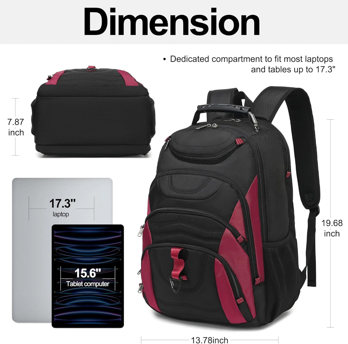 Vacuum Seal Backpack for Travel with Pump, 55L Large Bag with Zipper‑Off Detachable Vacuum Compression Bag Waterproof Carry On Large Travel Bag for Airline，Bags and Backpack Used Independently