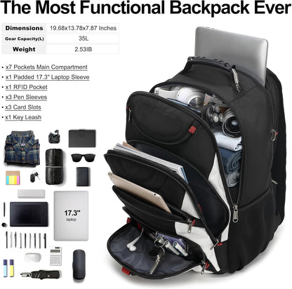 Vacuum Seal Backpack for Travel with Pump, 55L Large Bag with Zipper‑Off Detachable Vacuum Compression Bag Waterproof Carry On Large Travel Bag for Airline，Bags and Backpack Used Independently